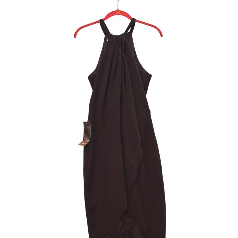 NWT Bebe Black Halter Dress Size 6